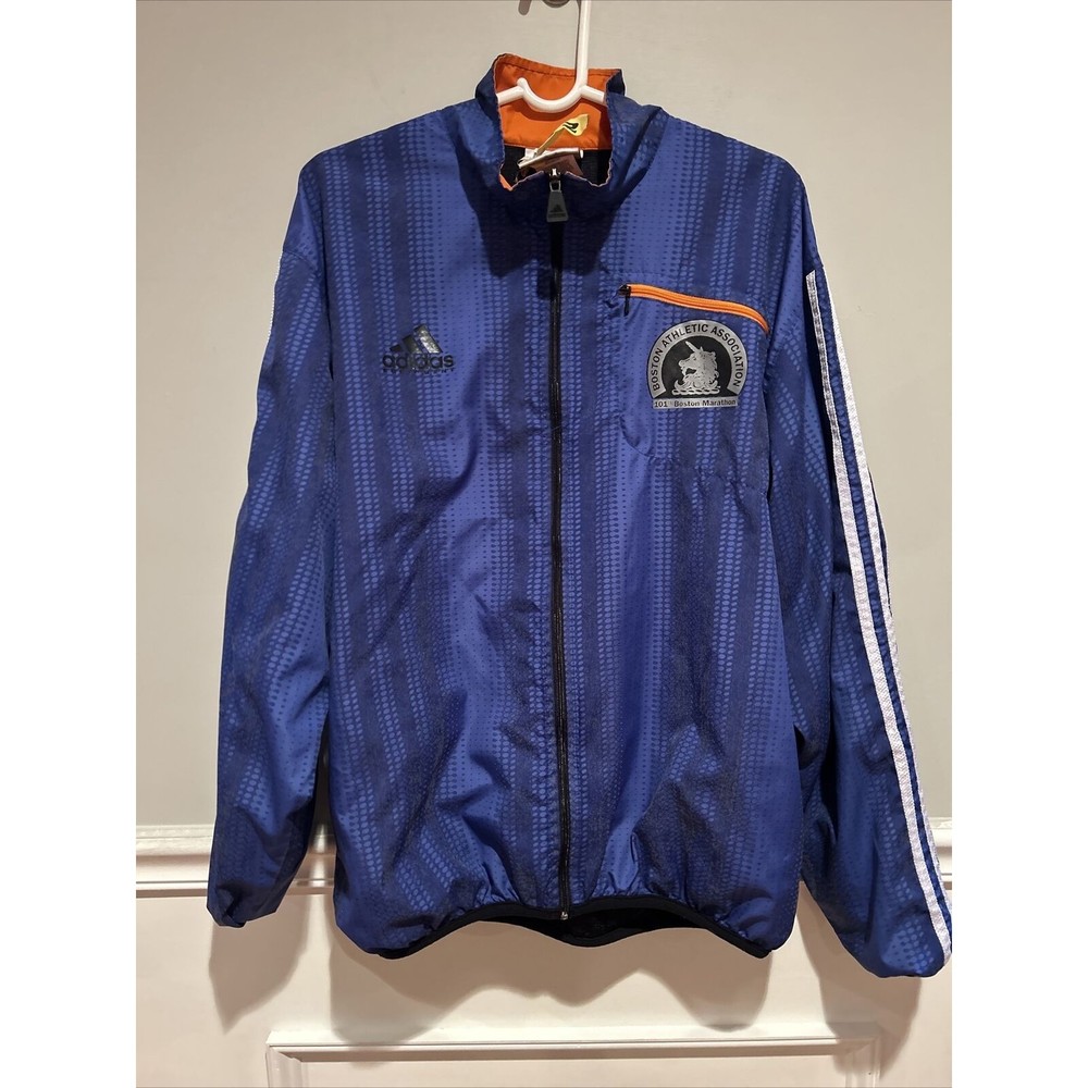 Adidas Boston Marathon 1997 BAA 1997 101st Marathon Size Large Blue